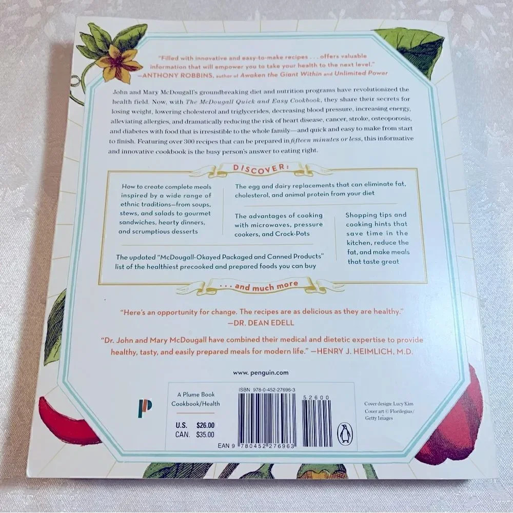 The McDougall Quick & Easy Cookbook - McDougall - SC 1999